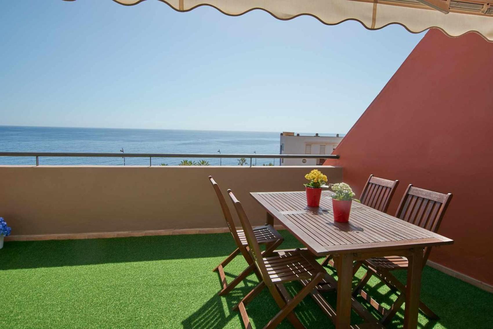 Bonita Vivienda Con Vistas Al Mar Playawifi Apartman Radazul Kültér fotó